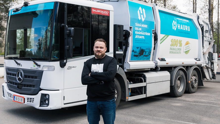 Haurun Jäteauton älykäs jätehuoltopalvelu mahdollistaa astiatyhjennykset oikeaan aikaan